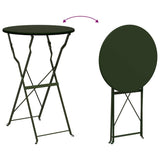 vidaXL Opvouwbare Bistroset 3 pcs Bossen Staal