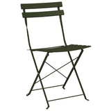 vidaXL Opvouwbare Bistroset 3 pcs Bossen Staal