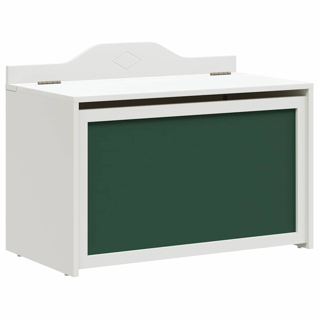 vidaXL Doos met opslag en krijtbord voorkant ROROS Wit 73 x 40 x 55 cm