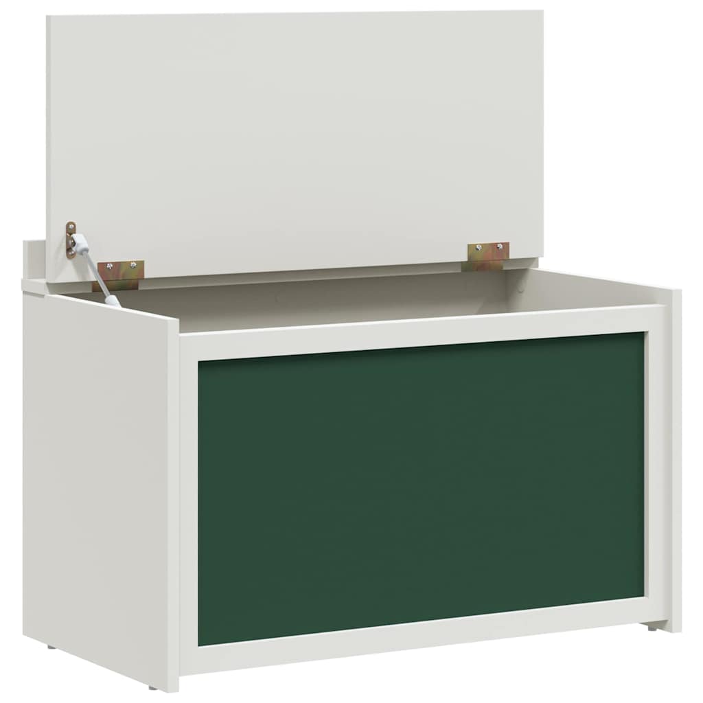 vidaXL Doos met opslag en krijtbord voorkant ROROS Wit 73 x 40 x 55 cm