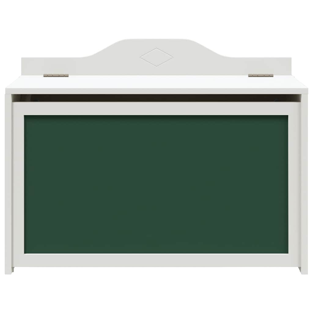 vidaXL Doos met opslag en krijtbord voorkant ROROS Wit 73 x 40 x 55 cm