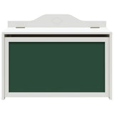 vidaXL Doos met opslag en krijtbord voorkant ROROS Wit 73 x 40 x 55 cm