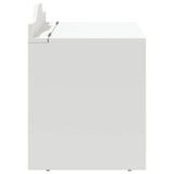vidaXL Doos met opslag en krijtbord voorkant ROROS Wit 73 x 40 x 55 cm