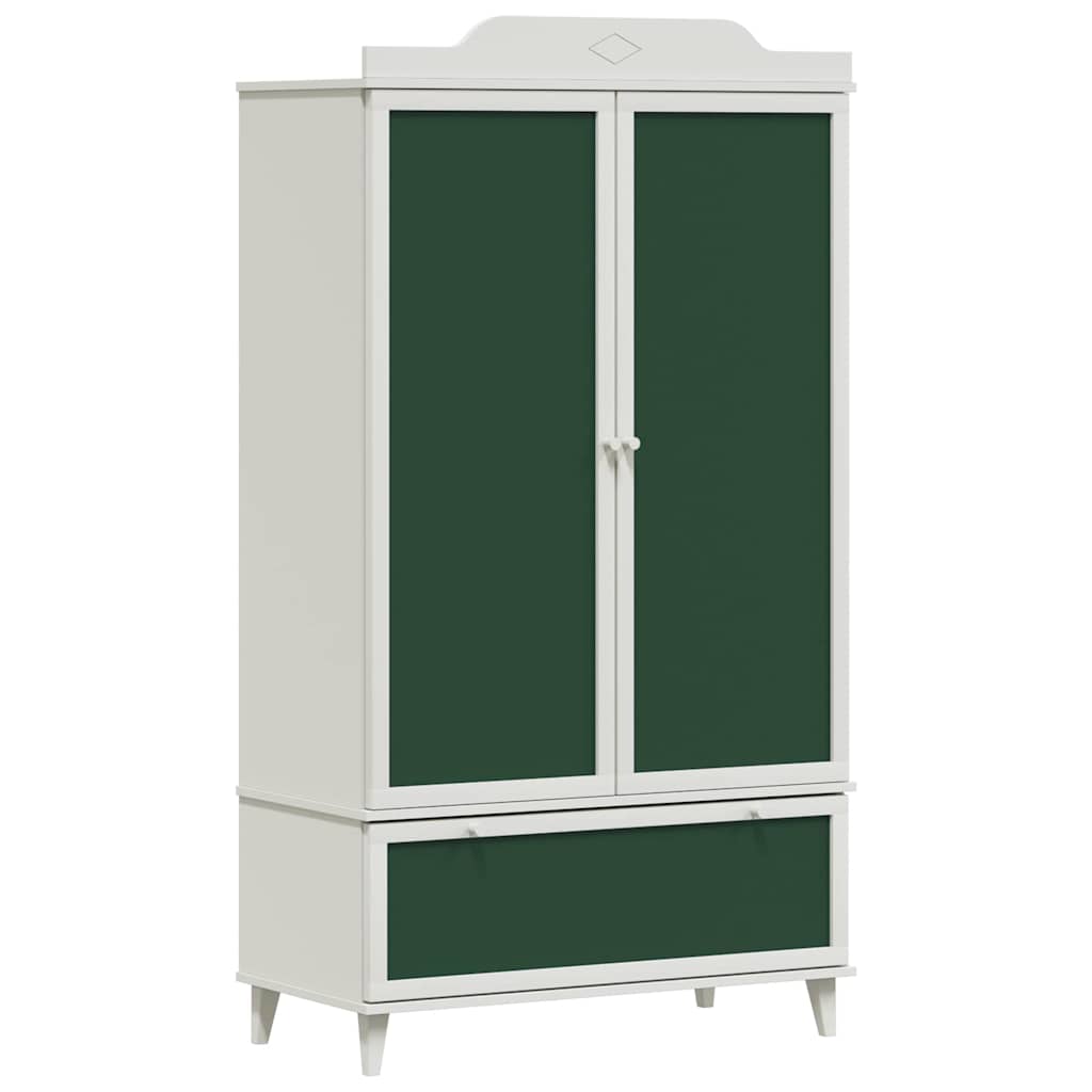 vidaXL Krijtbord Garderobe ROROS Wit 90 x 45 x 165 cm Bewerkt hout