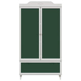 vidaXL Krijtbord Garderobe ROROS Wit 90 x 45 x 165 cm Bewerkt hout