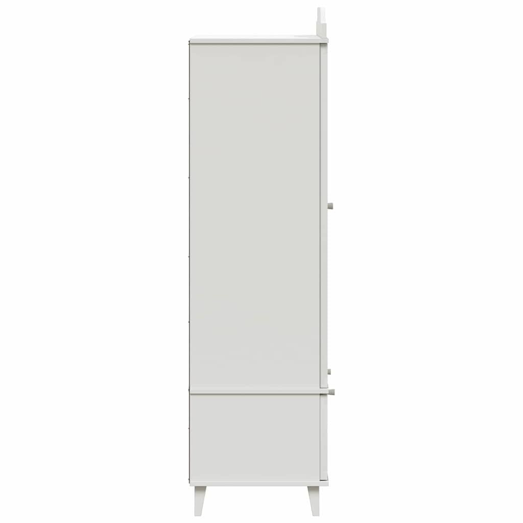 vidaXL Krijtbord Garderobe ROROS Wit 90 x 45 x 165 cm Bewerkt hout