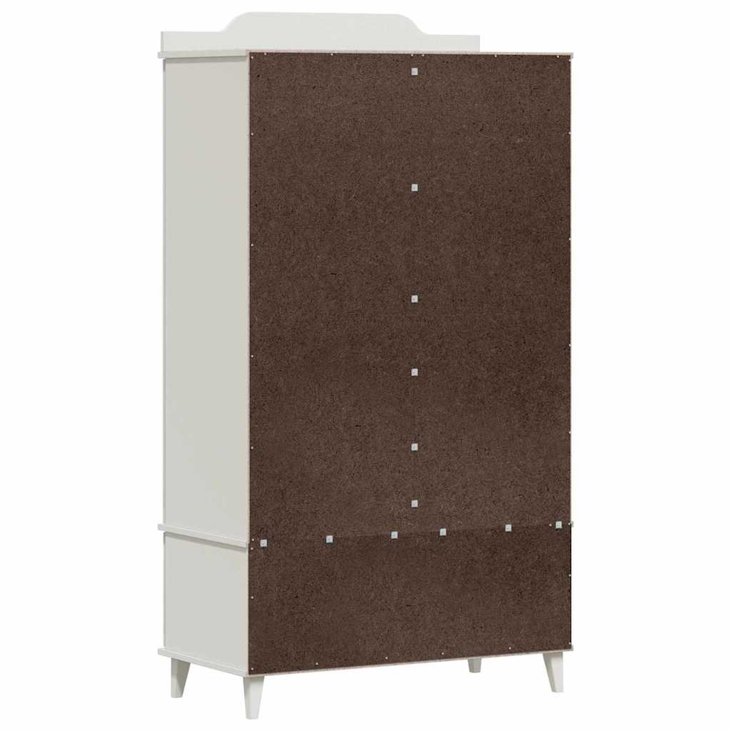 vidaXL Krijtbord Garderobe ROROS Wit 90 x 45 x 165 cm Bewerkt hout