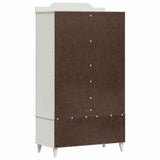vidaXL Krijtbord Garderobe ROROS Wit 90 x 45 x 165 cm Bewerkt hout