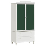 vidaXL Chalkboard Wardrobe ROROS White 90 x 45 x 180 cm Engineered Wood