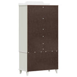 vidaXL Chalkboard Wardrobe ROROS White 90 x 45 x 180 cm Engineered Wood