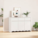 vidaXL Dressoir Drammen Eiken 114 x 43 x 75,5 cm Massief grenenhout