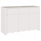 vidaXL Dressoir Drammen Eiken 114 x 43 x 75,5 cm Massief grenenhout