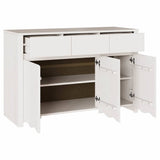 vidaXL Dressoir Drammen Eiken 114 x 43 x 75,5 cm Massief grenenhout