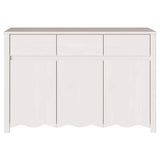 vidaXL Dressoir Drammen Eiken 114 x 43 x 75,5 cm Massief grenenhout