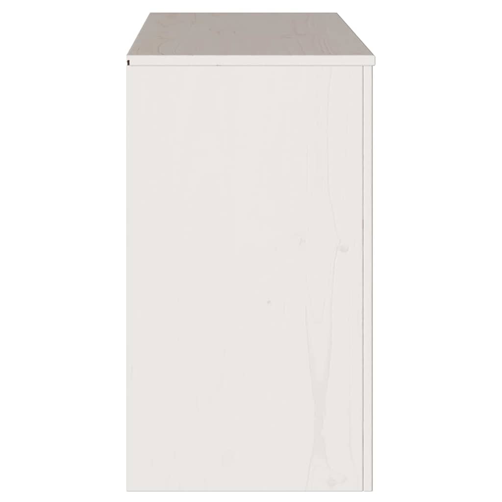 vidaXL Dressoir Drammen Eiken 114 x 43 x 75,5 cm Massief grenenhout