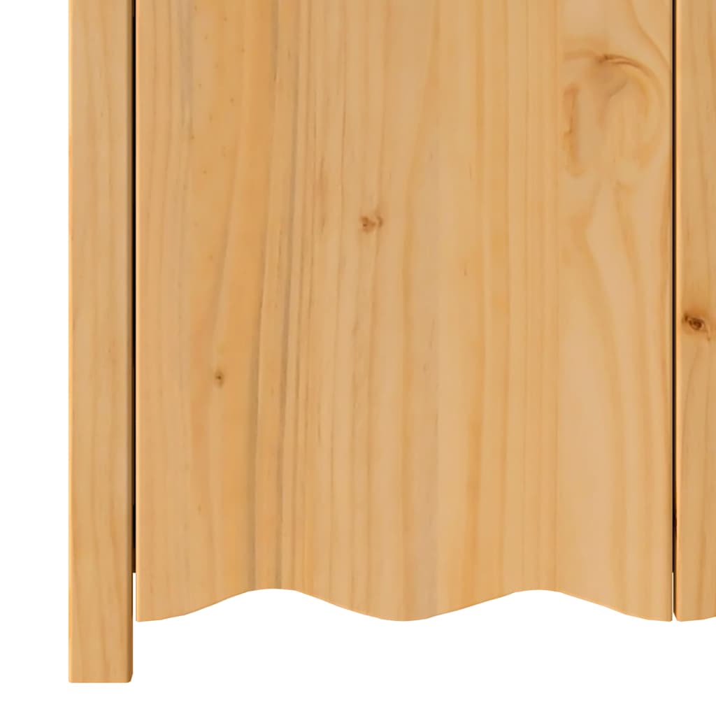 vidaXL Dressoir Drammen Eiken 79 x 43 x 75,5 cm Massief grenenhout