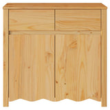 vidaXL Dressoir Drammen Eiken 79 x 43 x 75,5 cm Massief grenenhout
