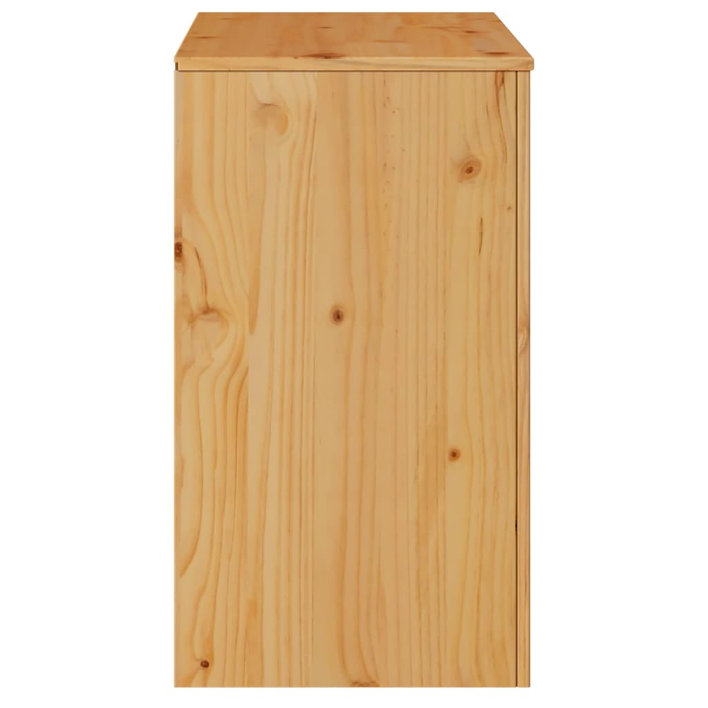 vidaXL Dressoir Drammen Eiken 79 x 43 x 75,5 cm Massief grenenhout