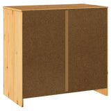 vidaXL Dressoir Drammen Eiken 79 x 43 x 75,5 cm Massief grenenhout