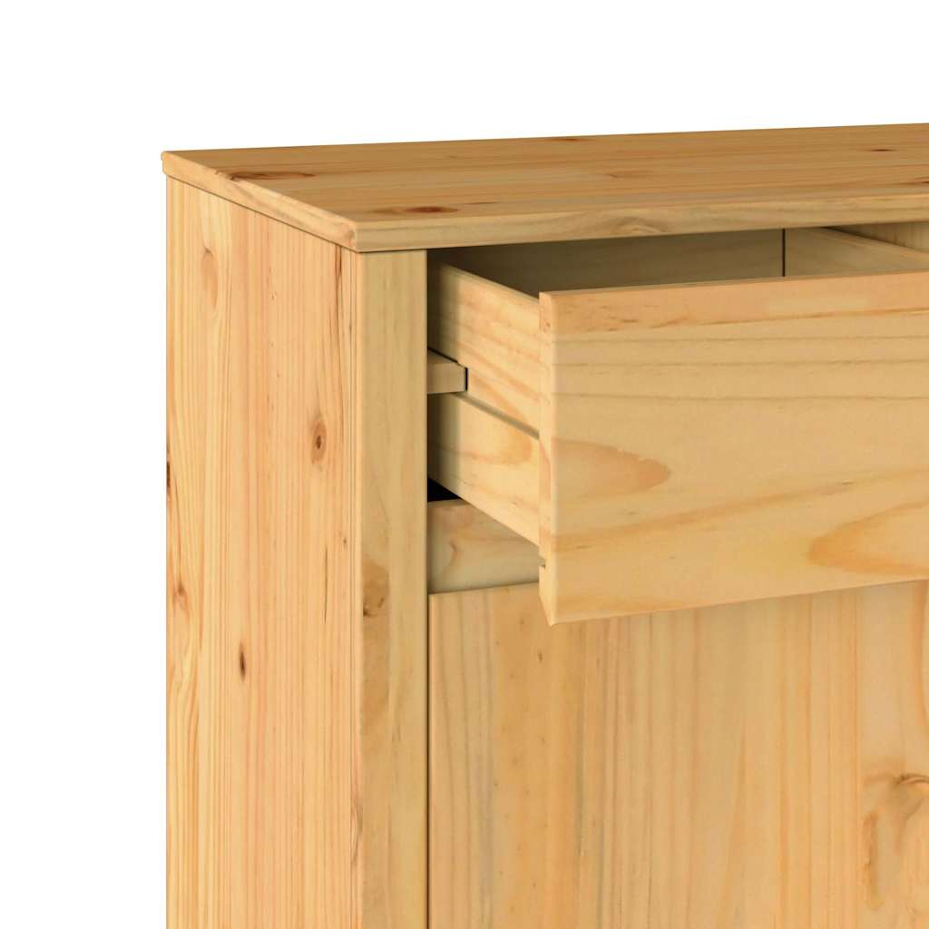 vidaXL Dressoir Drammen Eiken 79 x 43 x 75,5 cm Massief grenenhout