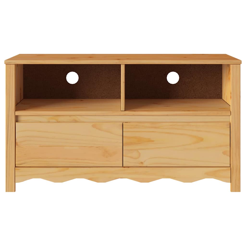vidaXL TV-kast Drammen Eiken 99 x 43 x 55 cm Massief grenenhout