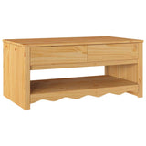 vidaXL Salontafel Drammen Eiken 99 x 55 x 45 cm Massief grenenhout