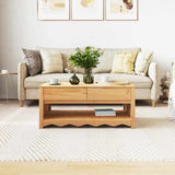 vidaXL Salontafel Drammen Eiken 99 x 55 x 45 cm Massief grenenhout