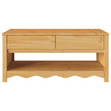 vidaXL Salontafel Drammen Eiken 99 x 55 x 45 cm Massief grenenhout