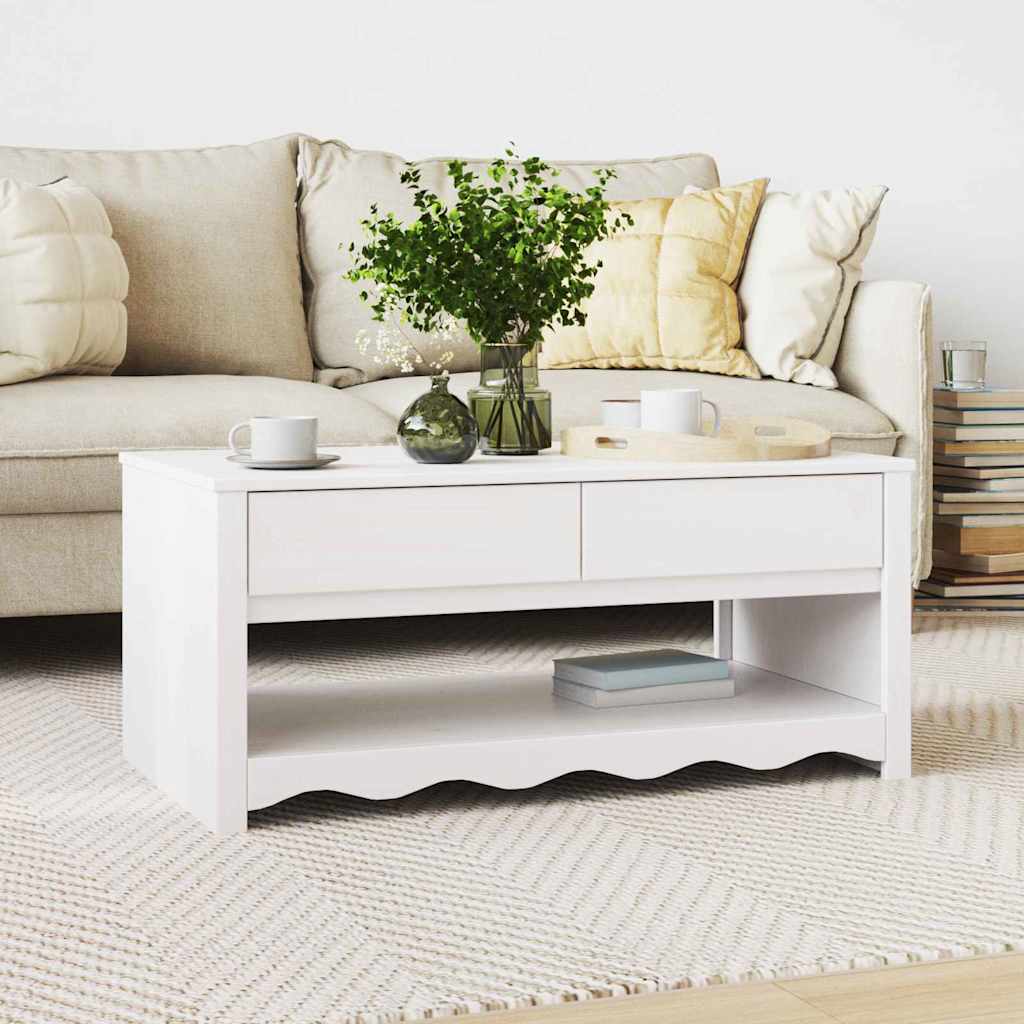 vidaXL Salontafel Drammen Eiken 99 x 55 x 45 cm Massief grenenhout