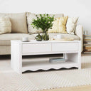 vidaXL Salontafel Drammen Eiken 99 x 55 x 45 cm Massief grenenhout