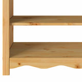 vidaXL Wandtafel Drammen Eiken 89,5 x 37 x 73 cm Massief grenenhout