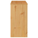 vidaXL Wandtafel Drammen Eiken 89,5 x 37 x 73 cm Massief grenenhout