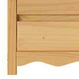 vidaXL Coffee Table Drammen Oak 45 x 35 x 56 cm Solid Pine Wood