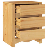 vidaXL Coffee Table Drammen Oak 45 x 35 x 56 cm Solid Pine Wood