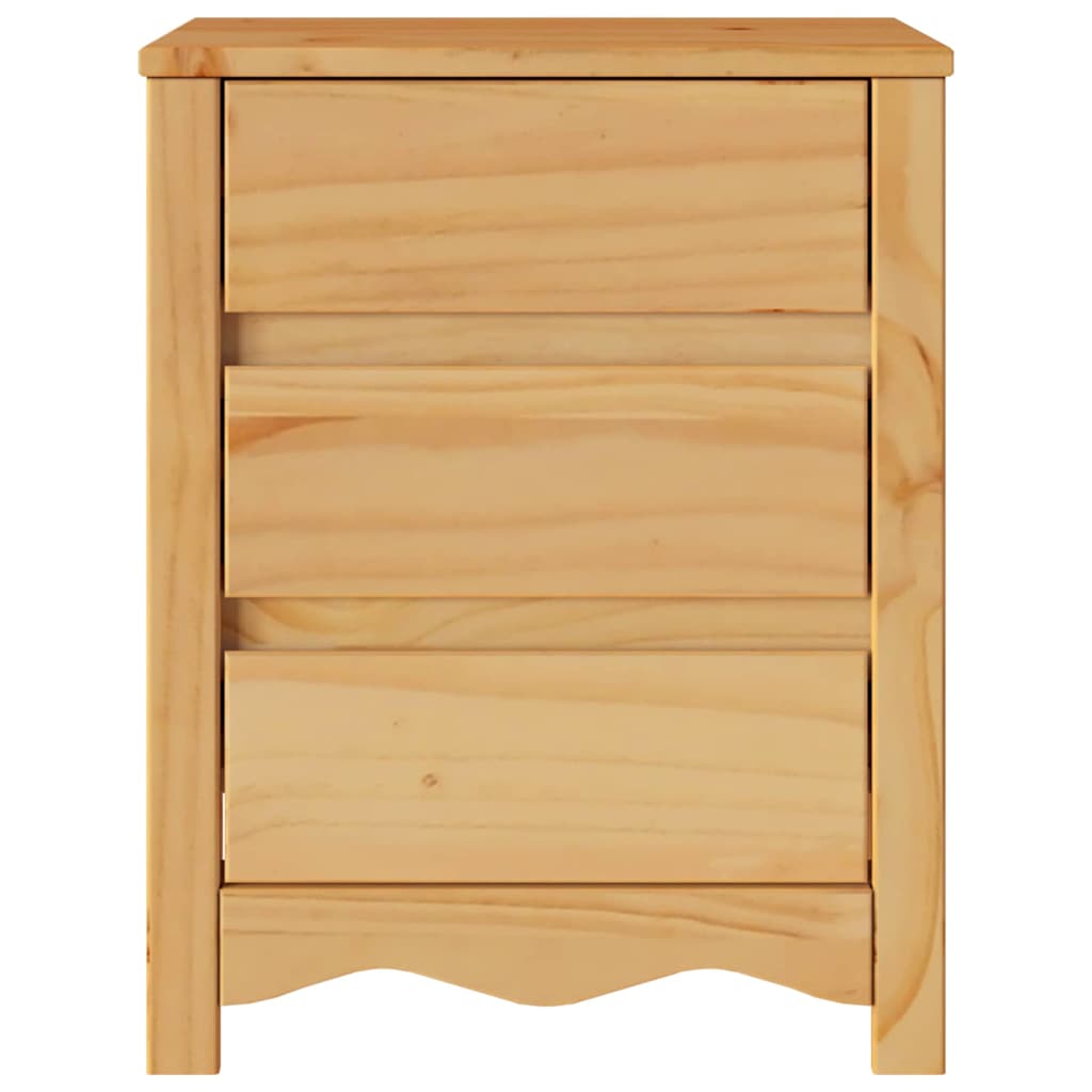 vidaXL Coffee Table Drammen Oak 45 x 35 x 56 cm Solid Pine Wood