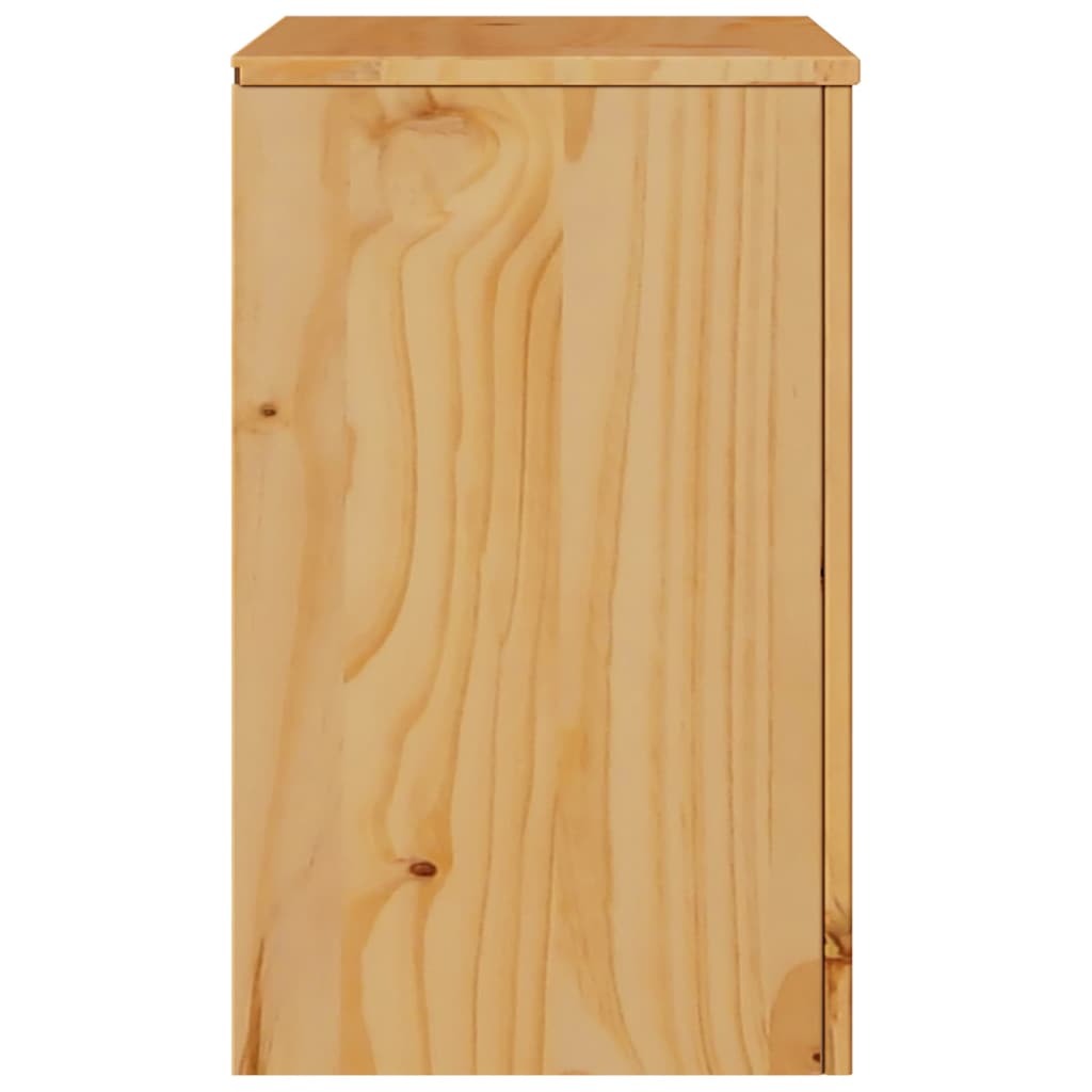 vidaXL Coffee Table Drammen Oak 45 x 35 x 56 cm Solid Pine Wood