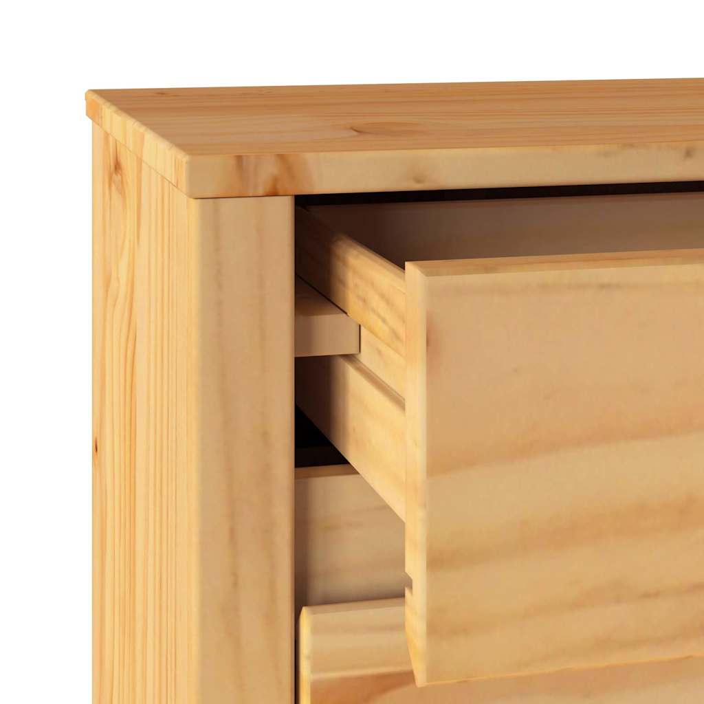 vidaXL Coffee Table Drammen Oak 45 x 35 x 56 cm Solid Pine Wood