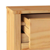 vidaXL Coffee Table Drammen Oak 45 x 35 x 56 cm Solid Pine Wood