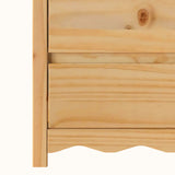 vidaXL Ladekast Drammen Eiken 76,5 x 40 x 91 cm Massief grenenhout