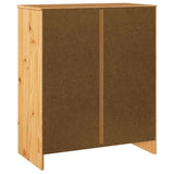 vidaXL Ladekast Drammen Eiken 76,5 x 40 x 91 cm Massief grenenhout