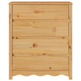 vidaXL Ladekast Drammen Eiken 76,5 x 40 x 91 cm Massief grenenhout