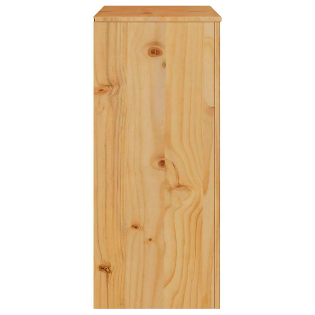 vidaXL Ladekast Drammen Eiken 76,5 x 40 x 91 cm Massief grenenhout