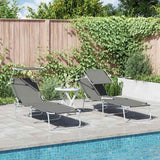 vidaXL Foldable Sun Lounger with Canopy Steel Apple Green