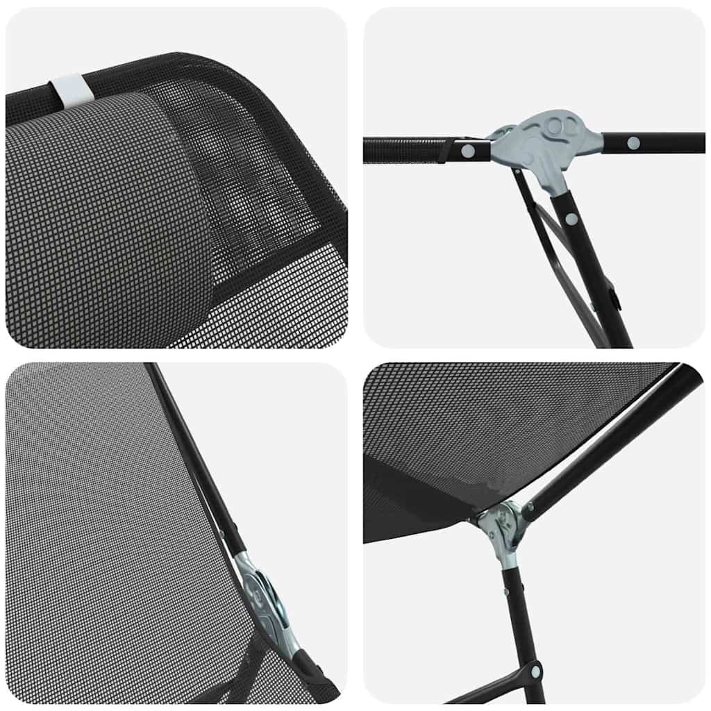 vidaXL Opvouwbare zonnebed Crème 182 x 55 x 85,5 cm Textileen