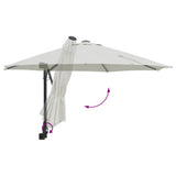 vidaXL Tuinparasol Zand 248 x 248 x 148 cm Polyester en Staal