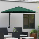 vidaXL Tuinparasol Zand 248 x 248 x 148 cm Polyester en Staal