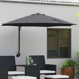 vidaXL Tuinparasol Zand 248 x 248 x 148 cm Polyester en Staal