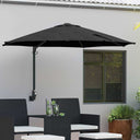 vidaXL Tuinparasol Zand 248 x 248 x 148 cm Polyester en Staal