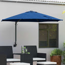 vidaXL Tuinparasol Zand 248 x 248 x 148 cm Polyester en Staal