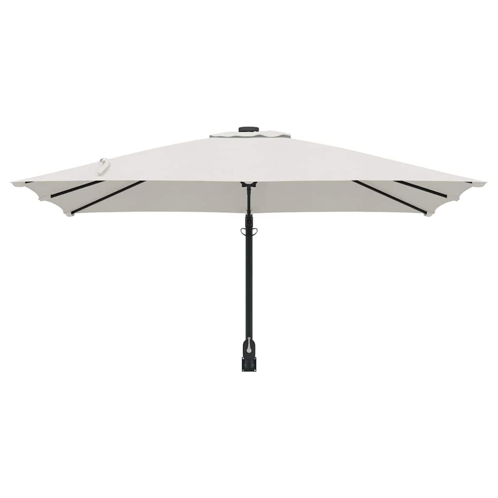 vidaXL Garden Parasol Sand 248.5 x 247.5 x 160 cm Polyester and Steel